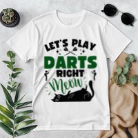 Darts & Cats  Dartboard Funny Dart Player Team Darts Player  Premium T-Shirt
