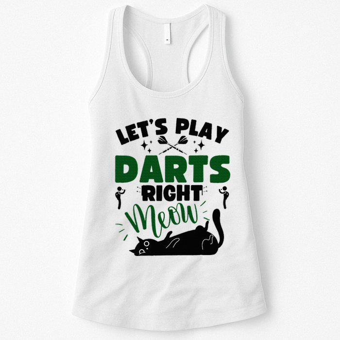 Darts & Cats  Dartboard Funny Dart Player Team Darts Player  Womens Tank Top