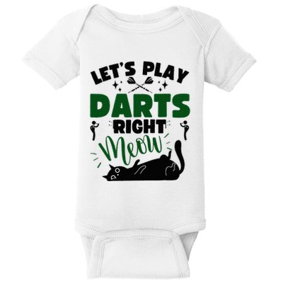 Darts & Cats  Dartboard Funny Dart Player Team Darts Player  Baby Bodysuit