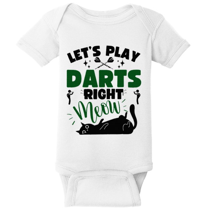 Darts & Cats  Dartboard Funny Dart Player Team Darts Player  Baby Bodysuit