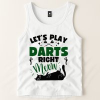 Darts & Cats  Dartboard Funny Dart Player Team Darts Player  Tank Top