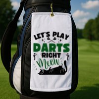 Darts & Cats  Dartboard Funny Dart Player Team Darts Player  Golf Towel