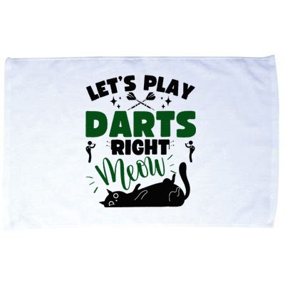 Darts & Cats  Dartboard Funny Dart Player Team Darts Player  Microfiber Hand Towel