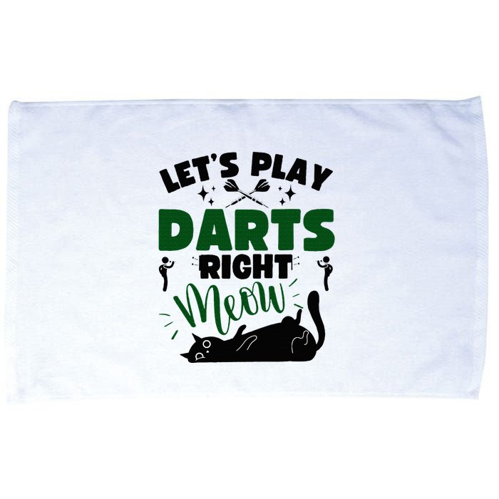 Darts & Cats  Dartboard Funny Dart Player Team Darts Player  Microfiber Hand Towel