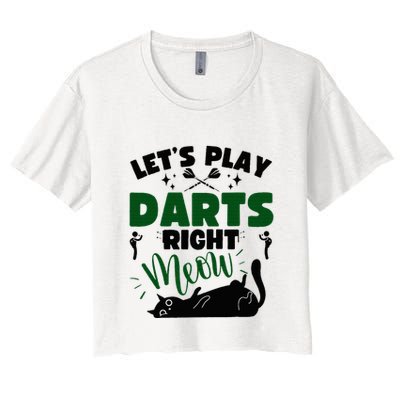 Darts & Cats  Dartboard Funny Dart Player Team Darts Player  Crop Top