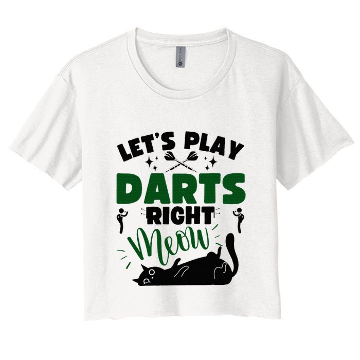 Darts & Cats  Dartboard Funny Dart Player Team Darts Player  Crop Top