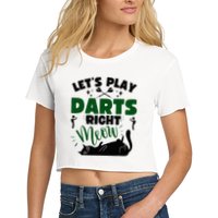 Darts & Cats  Dartboard Funny Dart Player Team Darts Player  Crop Top