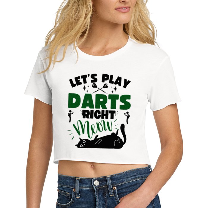 Darts & Cats  Dartboard Funny Dart Player Team Darts Player  Crop Top