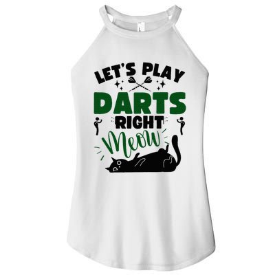 Darts & Cats  Dartboard Funny Dart Player Team Darts Player  Women's Perfect Tri Rocker Tank