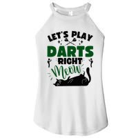 Darts & Cats  Dartboard Funny Dart Player Team Darts Player  Women's Perfect Tri Rocker Tank