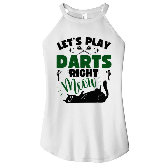 Darts & Cats  Dartboard Funny Dart Player Team Darts Player  Women's Perfect Tri Rocker Tank