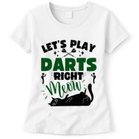 Darts & Cats  Dartboard Funny Dart Player Team Darts Player  Womens T-Shirt