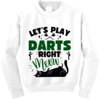 Darts & Cats  Dartboard Funny Dart Player Team Darts Player  Kids Sweatshirt
