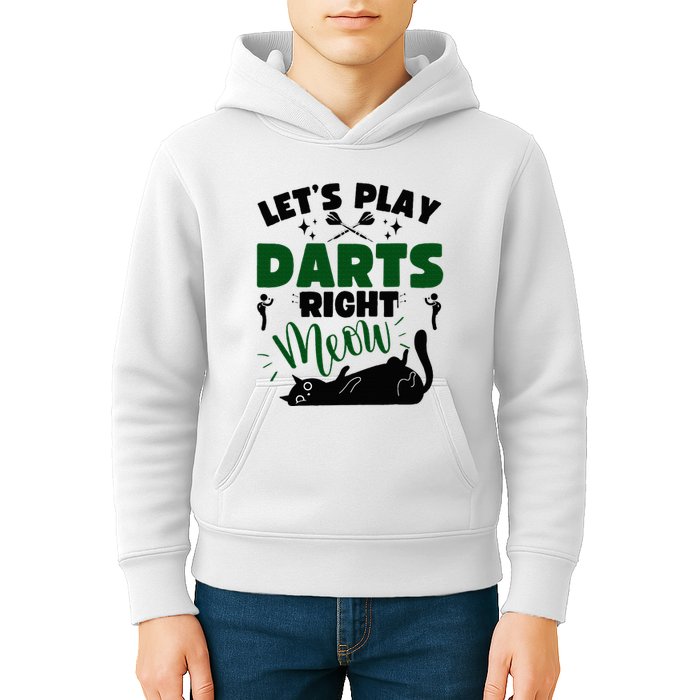 Darts & Cats  Dartboard Funny Dart Player Team Darts Player  Kids Hoodie