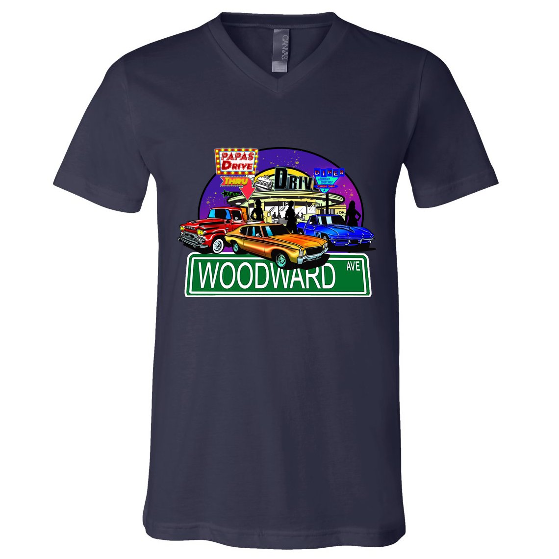 Diner Cruise V-Neck T-Shirt