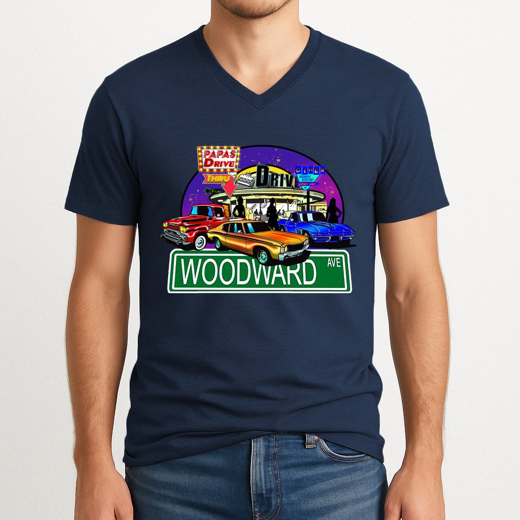 Diner Cruise V-Neck T-Shirt