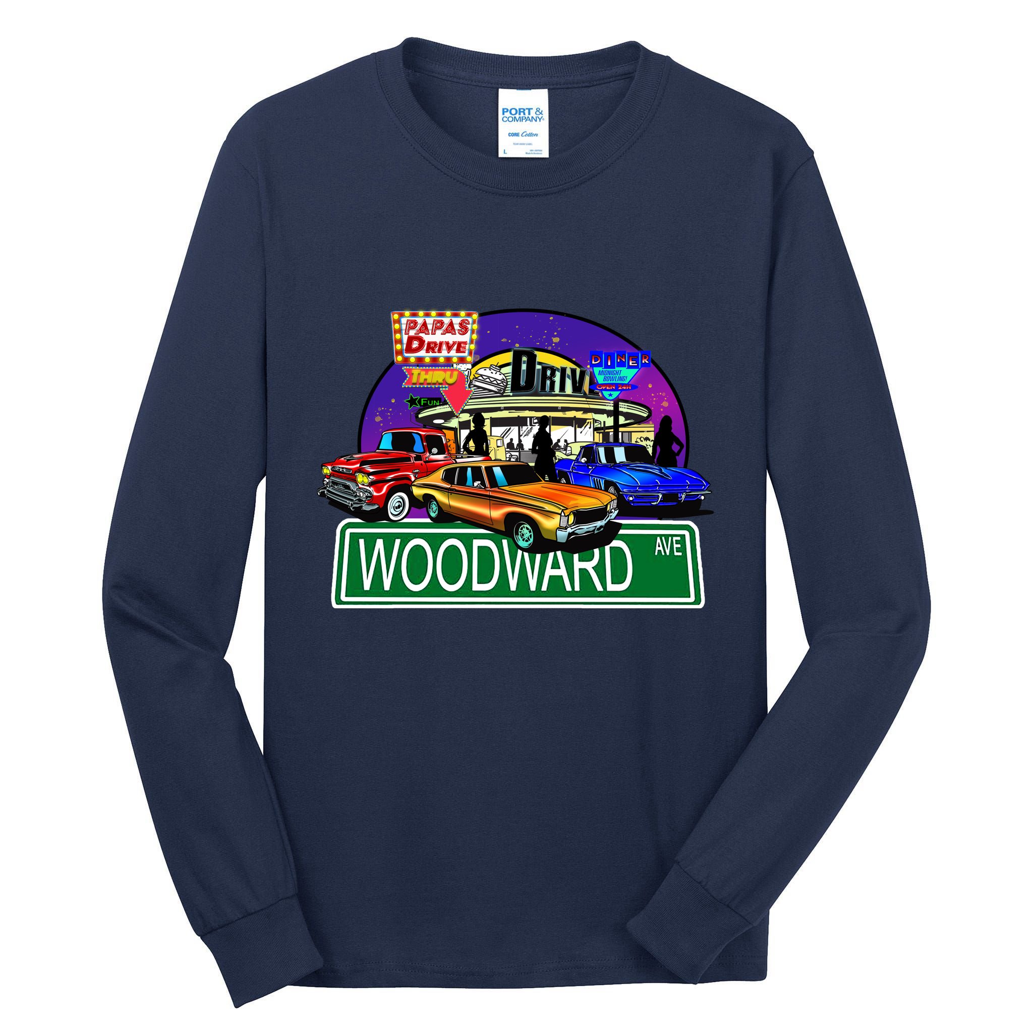 Diner Cruise Tall Long Sleeve T-Shirt