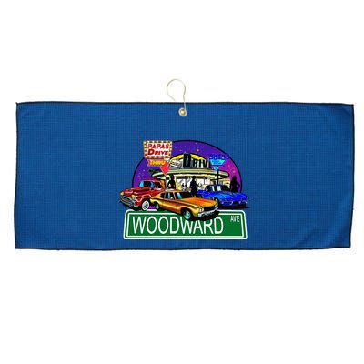 Diner Cruise Large Microfiber Waffle Golf Towel