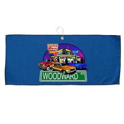 Diner Cruise Large Microfiber Waffle Golf Towel