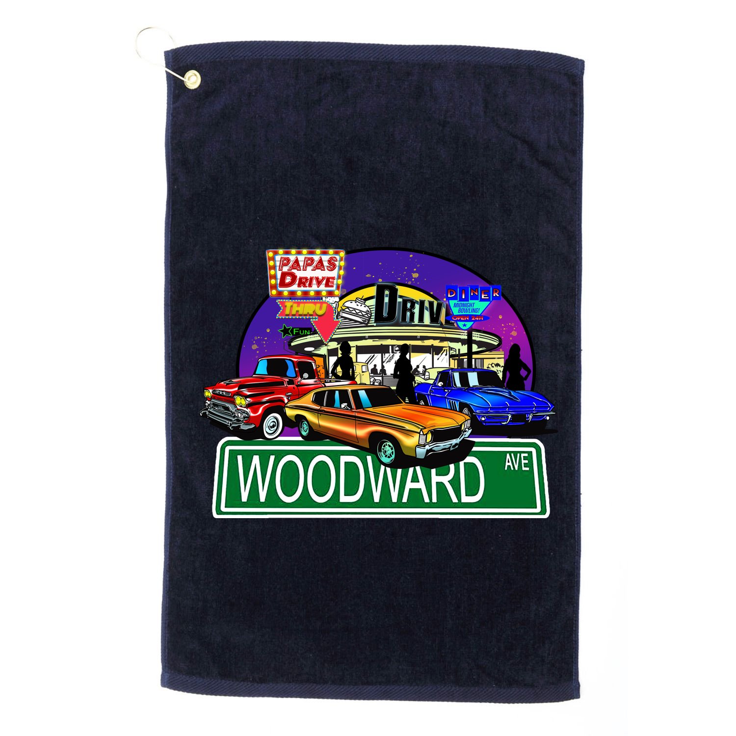 Diner Cruise Golf Towel