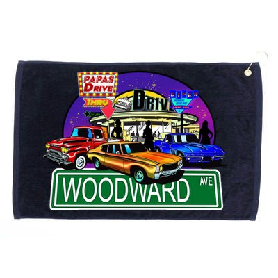 Diner Cruise Grommeted Golf Towel