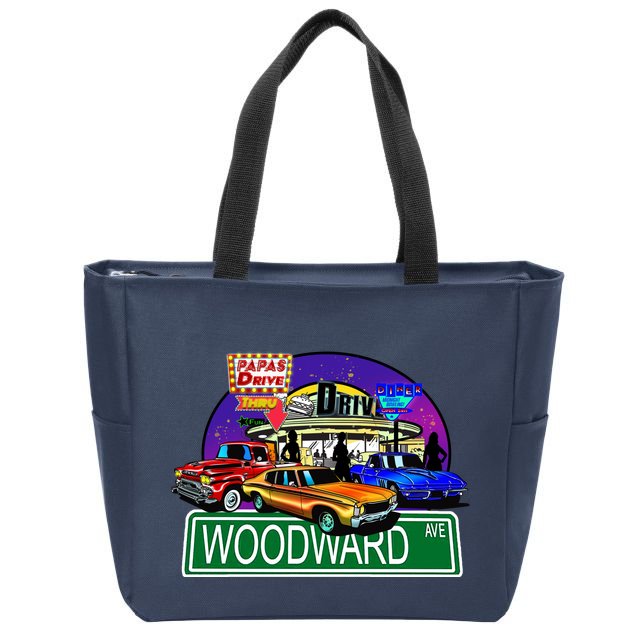 Diner Cruise Zip Tote Bag