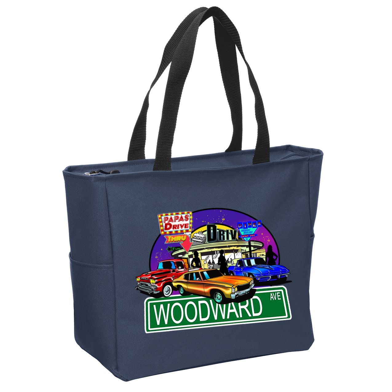 Diner Cruise Zip Tote Bag