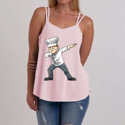 Dabbing Chef Dab Chef Dancing Chef Cooking Birthday Party Great Gift Women's Strappy Tank