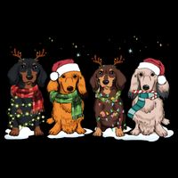 Dachshund Christmas Dog Lover Family 16 in Basic Backpack