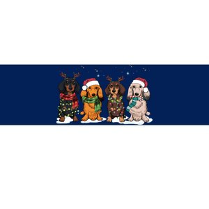 Dachshund Christmas Dog Lover Family Bumper Sticker