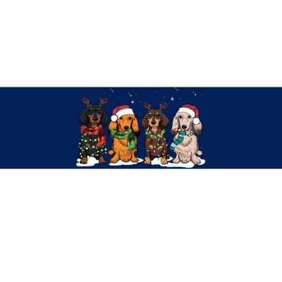 Dachshund Christmas Dog Lover Family Bumper Sticker