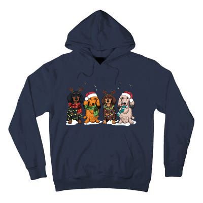 Dachshund Christmas Dog Lover Family Tall Hoodie