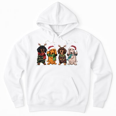 Dachshund Christmas Dog Lover Family Hoodie