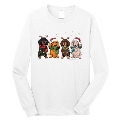 Dachshund Christmas Dog Lover Family Long Sleeve Shirt