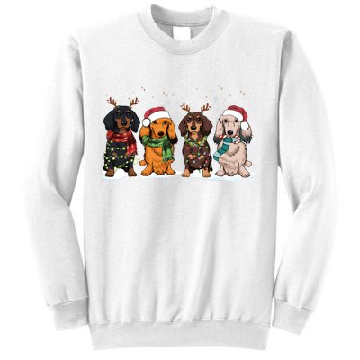 Dachshund Christmas Dog Lover Family Sweatshirt