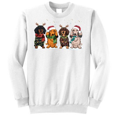 Dachshund Christmas Dog Lover Family Sweatshirt