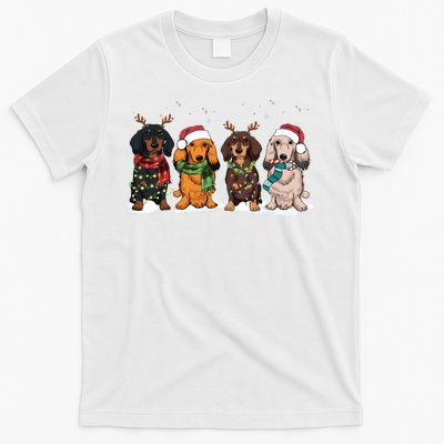 Dachshund Christmas Dog Lover Family T-Shirt