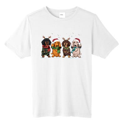 Dachshund Christmas Dog Lover Family Tall Fusion ChromaSoft Performance T-Shirt