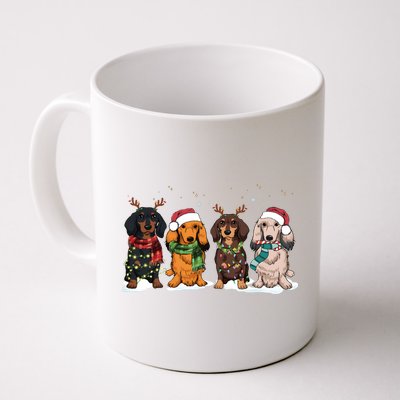 Dachshund Christmas Dog Lover Family Mug