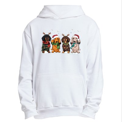 Dachshund Christmas Dog Lover Family Urban Pullover Hoodie