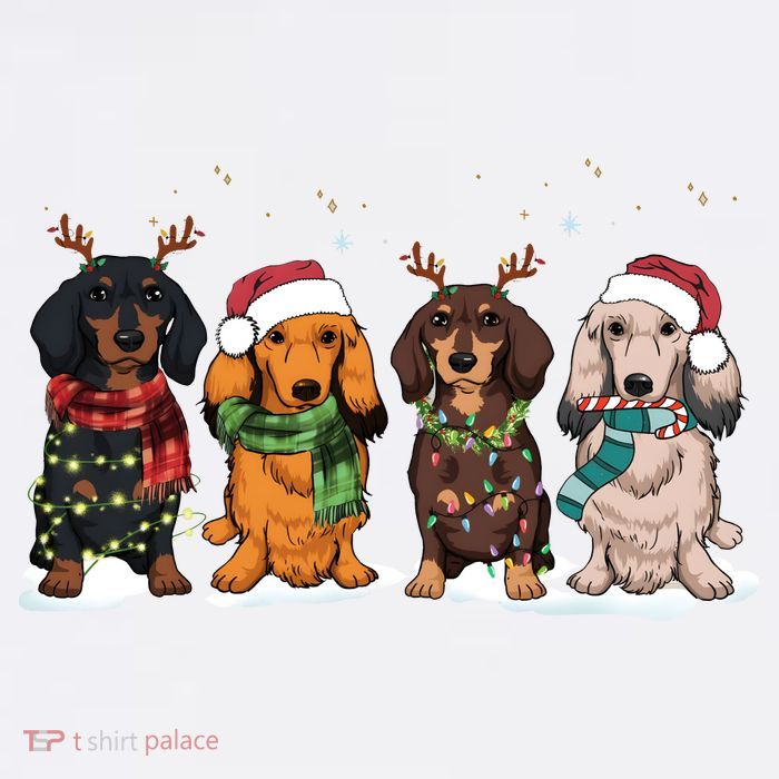 Dachshund Christmas Dog Lover Family Tank Top