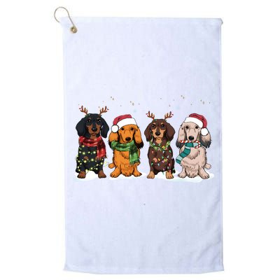 Dachshund Christmas Dog Lover Family Golf Towel