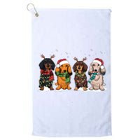 Dachshund Christmas Dog Lover Family Platinum Collection Golf Towel