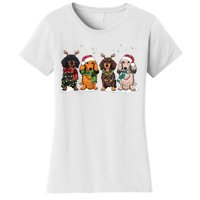 Dachshund Christmas Dog Lover Family Women's T-Shirt