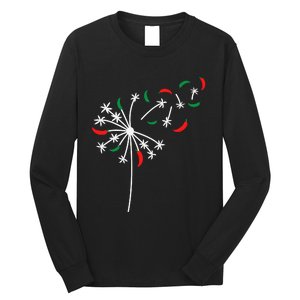 Dandelion Cinco De Mayo Cute Chili Flower Mexican Fiesta Long Sleeve Shirt