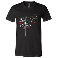 Dandelion Cinco De Mayo Cute Chili Flower Mexican Fiesta V-Neck T-Shirt