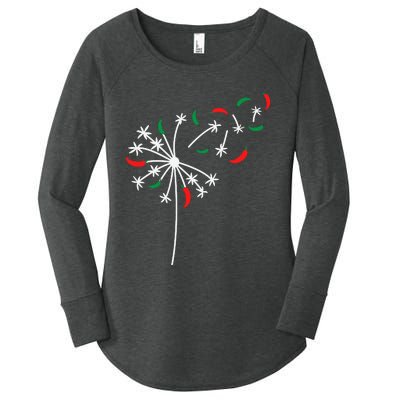 Dandelion Cinco De Mayo Cute Chili Flower Mexican Fiesta Women's Perfect Tri Tunic Long Sleeve Shirt