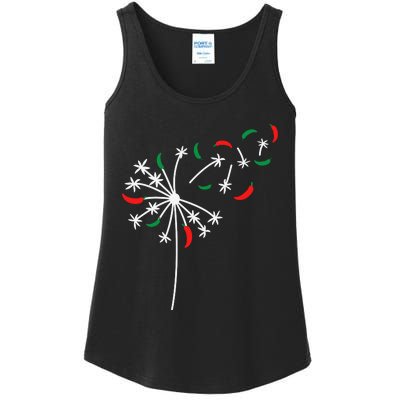 Dandelion Cinco De Mayo Cute Chili Flower Mexican Fiesta Ladies Essential Tank