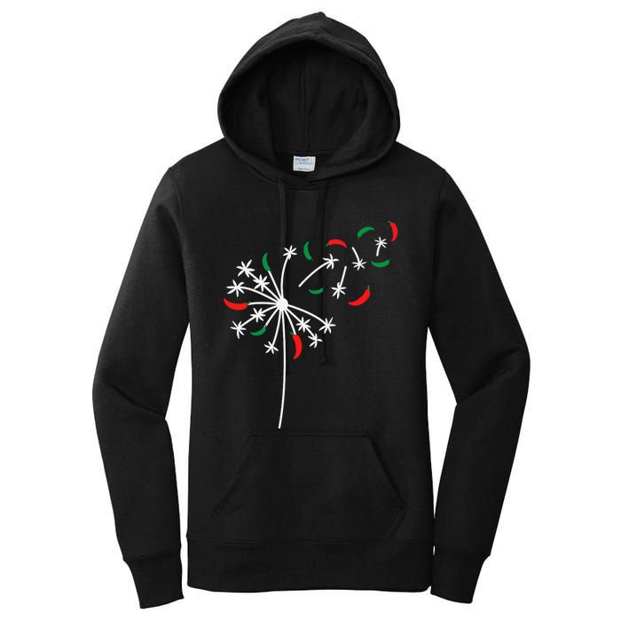 Dandelion Cinco De Mayo Cute Chili Flower Mexican Fiesta Women's Pullover Hoodie