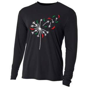 Dandelion Cinco De Mayo Cute Chili Flower Mexican Fiesta Cooling Performance Long Sleeve Crew